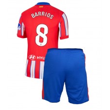 Atletico Madrid Pablo Barrios #8 Hemmaställ Barn 2024-25 Korta ärmar (+ Korta byxor)